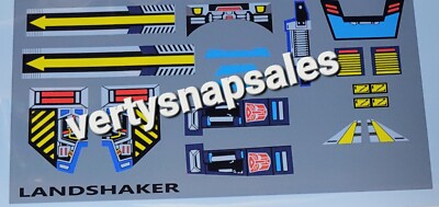 Transformers G1 Repro Stickers For G1 Micromaster LANDSHAKER TAKARA VERSION 