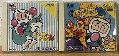 Hu-Card NEC PC Engine Bomberman 93 94 set Lot 2   Hudson Japan