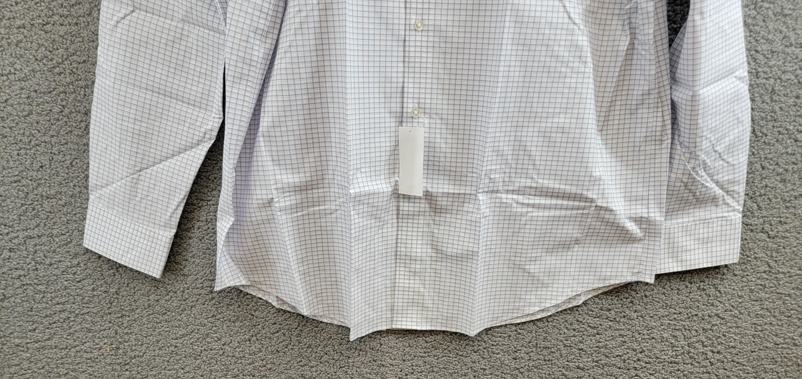Calvin Klein Steel + Regular Fit Stretch Dress Shirt Men's 17.5 34-35 Blue L/S - Picture 4 of 19