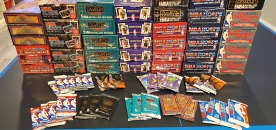 Bulk Lot of 110 Unopened Old Vintage NBA Basketball Cards in Sealed Packs NEW