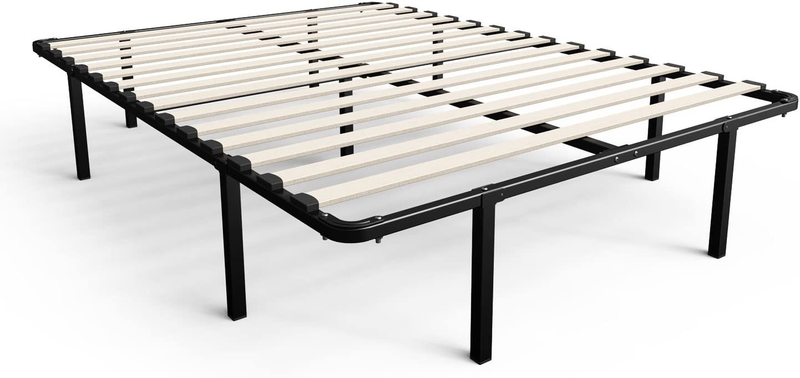 Foundation New Mattress Zinus Smartbase Compack Frame Metal Bed Inch Black Queen