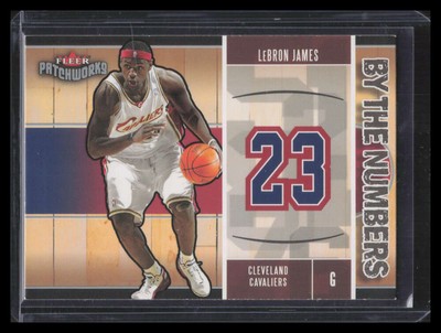 2003-04 Fleer Patchworks By The Numbers 12 LeBron James Rookie