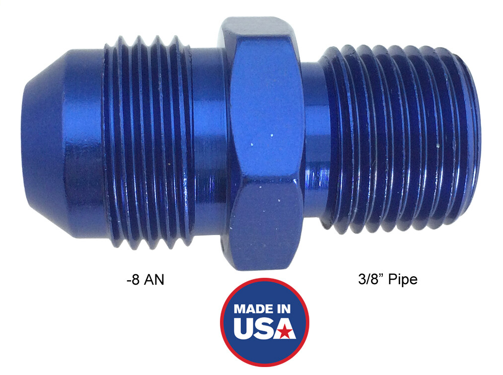 8-an-to-3-8-pipe-thread-adapter-fitting-2195-ebay