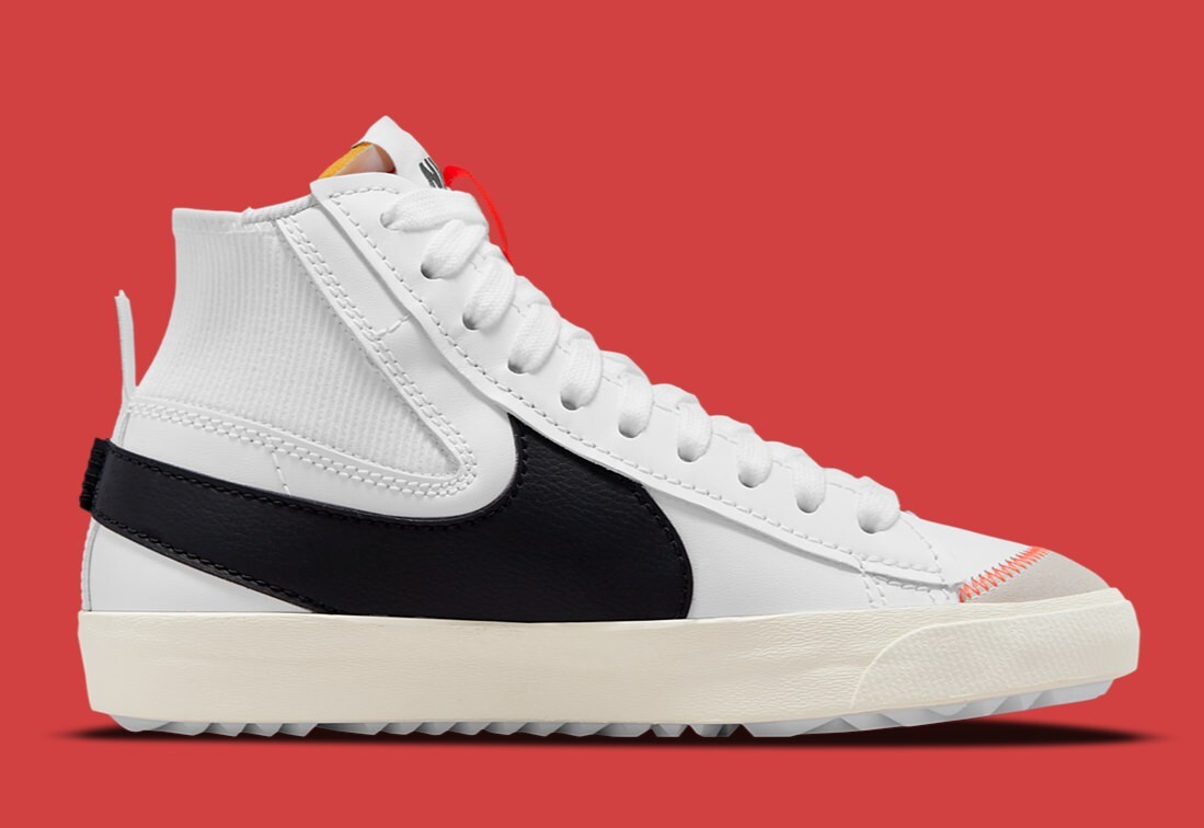 

Мужские кроссовки Nike Blazer Mid 77 Jumbo White/Black DD3111-100 US6-12, Белый, Nike Blazer Mid 77