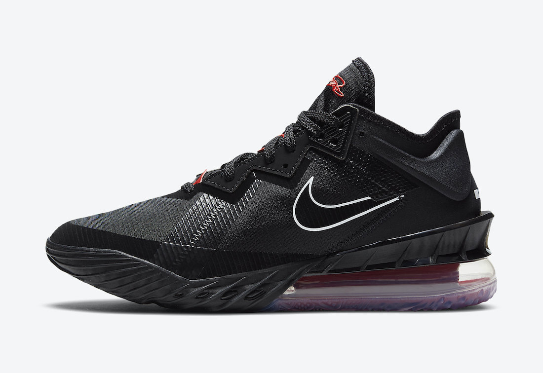 

Мужские кроссовки Nike LeBron James XVIII 18 Low Bred Black University Red CV7562-001 размер 8, Черный, Nike LeBron 18