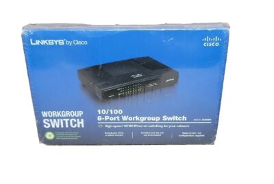 New LinkSys Sealed Cisco Etherfast 10100 8 port Workgroup Switch Network EZXS88W