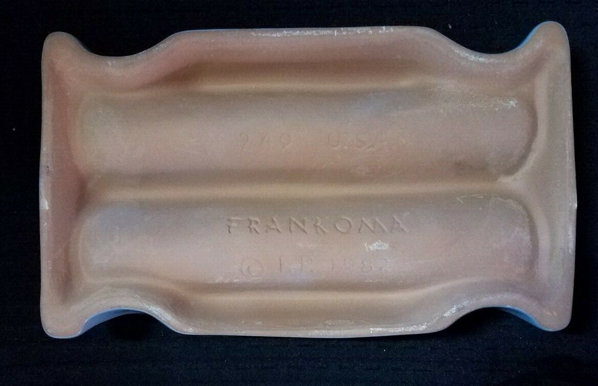 Pair of Frankoma 249 Robins Egg Blue Taco Holders