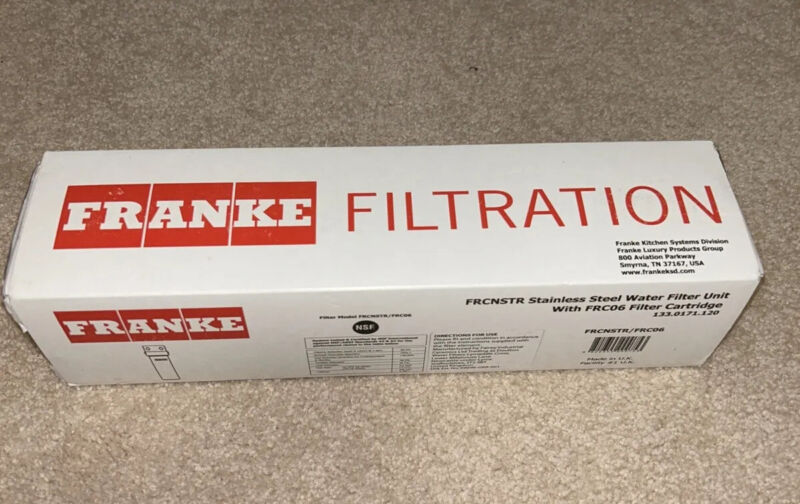 Franke FRCNSTR Stainless Steel Water Filter Unit with FRC06 Filter Cartridge NIB