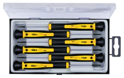 Felo 6pc Precision Micro Mini Screwdriver Set Phillips Flat Repair Germany 31844