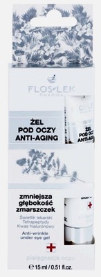 FlosLek Pharma under Eye Gel with Anti-Ageing Effect hydrates deeply 15 ml