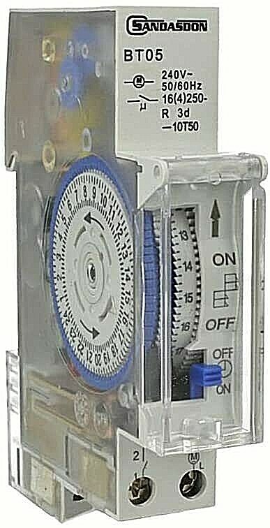 Temporizzatore Manuale Automatico Orologio Giornaliero Settimanale BT03 uni