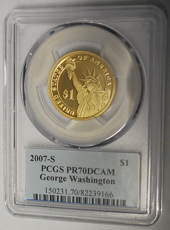 ***2007-S GEORGE WASHINGTON Presidential Dollar PCGS PR 70 DCAM ***
