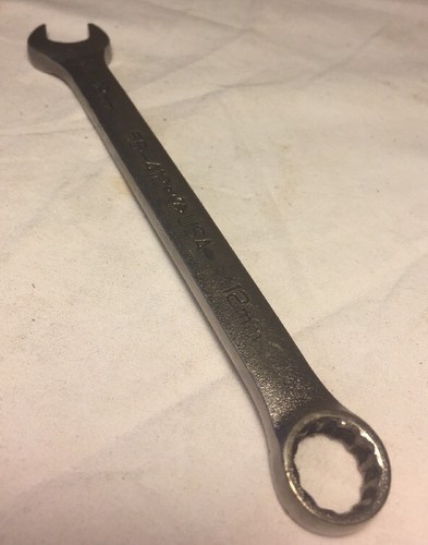 Armstrong 56-412 12mm 12 Point Satin Chrome Regular Combination Wrench