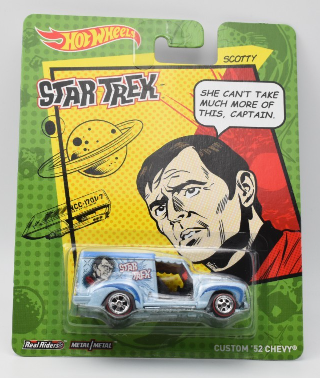 Hot Wheels Custom ´52 Chevy Scotty Pop Culture: Star Trek 2014. Real Riders