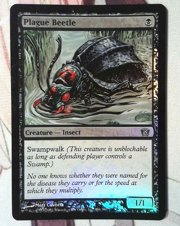 Foil Plague Beetle 8th Edition Eighth - Magic the Gathering