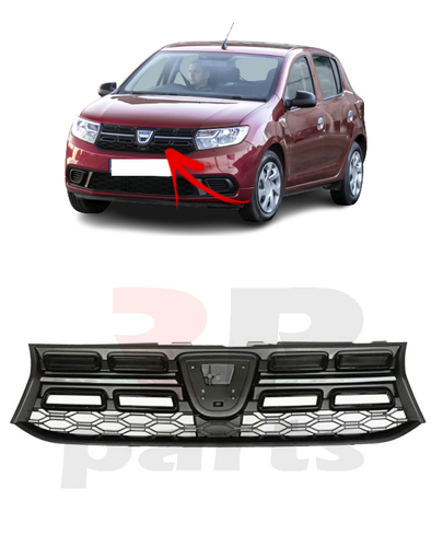 FOR DACIA LOGAN SANDERO 17-20 NEW FRONT BUMPER UPPER CENTER GRILLE NO BADGE