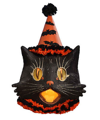 Bethany Lowe Designs Halloween Sassy Cat Lantern Large