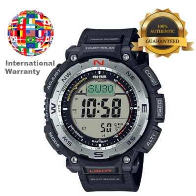 Pre-owned Casio International Warranty Prw-3400-1jf Protrek Climber Line Men's Watch