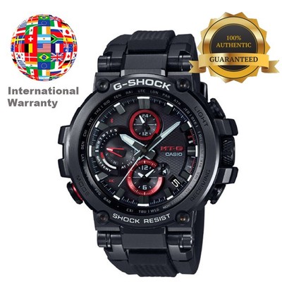 Pre-owned Casio International Warranty Mtg-b1000b-1ajf Mt-g Bluetooth Radio Solar Men's Watch
