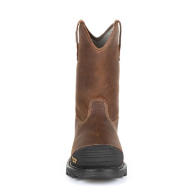 Pre-owned Georgia Boot Rumbler Composite Toe Waterproof Pull- On Work Boot Gb00286 In Brown