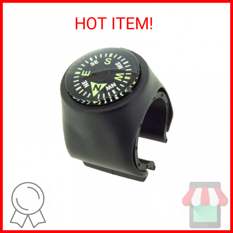 Sun Company Clip-On Compass for Bikes | Handlebar Compass for Bicycle, Motorcycl