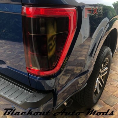 For 2021-2023 Ford F-150 Tail Light Blackout Kit Precut Smoked Vinyl Overlay