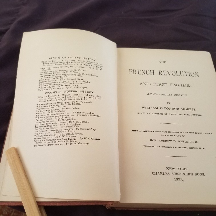 The French Revolution Epochs Of History Book