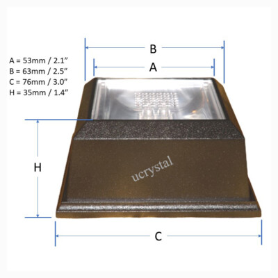 4 LED light base for 3D photo crystal engraved glass art lighted display stand