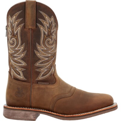Pre-owned Georgia Boot Carbo-tec Elite Waterproof Western Work Boot Gb00525 In Brown