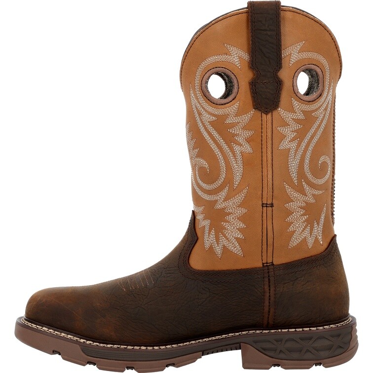 Pre-owned Georgia Boot Carbo-tec Flx 11" Waterproof Alloy Toe Pull-on Work Boot Gb00672 In Brown