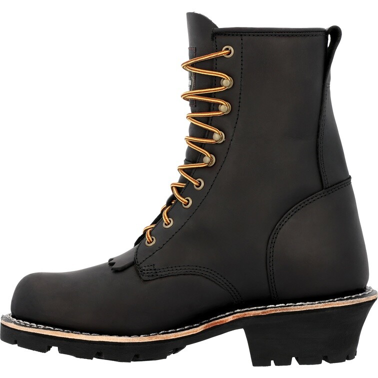 Pre-owned Georgia Boot Forestry Logger Work Boot Gb00648 In Black