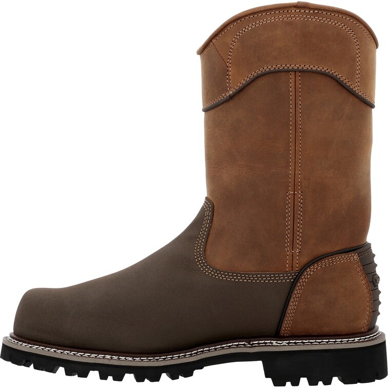 Pre-owned Georgia Boot Brute Met Guard Composite Toe Waterproof Work Boot Gb00644 In Brown