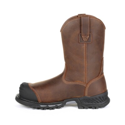 Pre-owned Georgia Boot Rumbler Composite Toe Waterproof Pull- On Work Boot Gb00286 In Brown