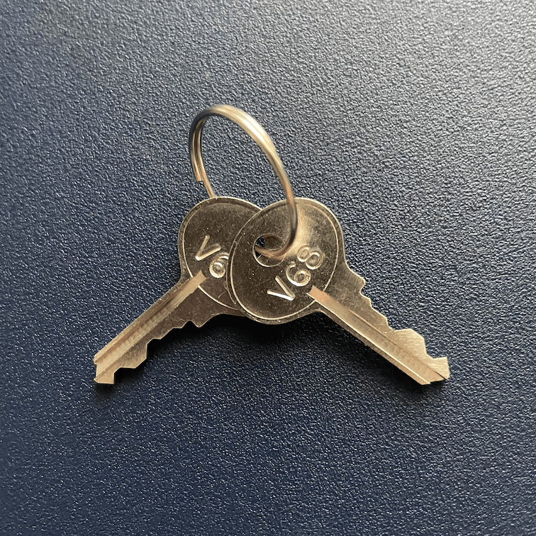2) Master Lock Combination Override Keys - Key Code V51