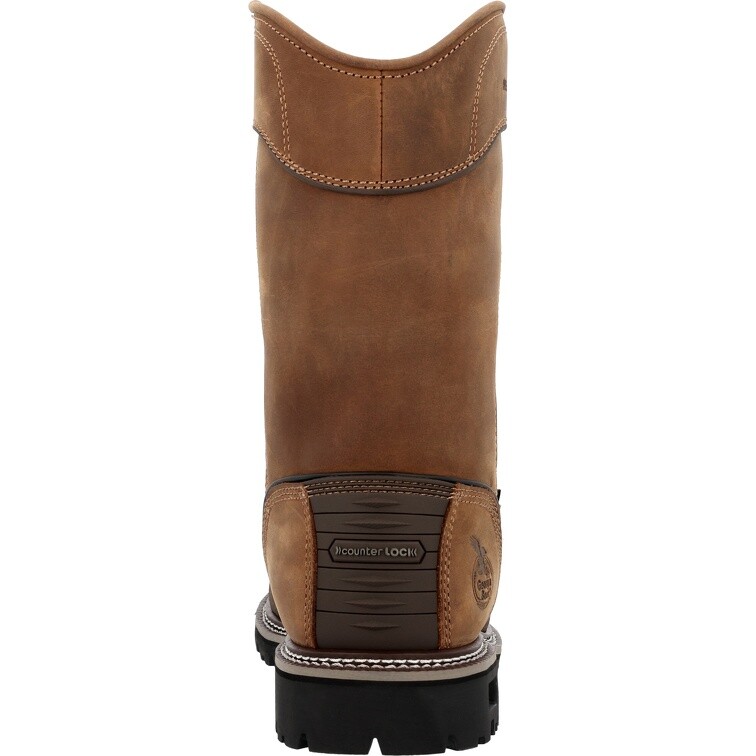 Pre-owned Georgia Boot Brute Met Guard Composite Toe Waterproof Work Boot Gb00644 In Brown