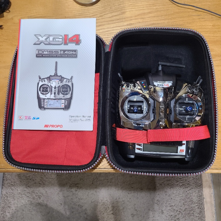 JR PROPO XG14 送信機 JR Propo XG14 Tranmitter, Receivers, Sensors, Case, Heli
