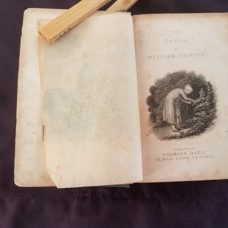 The COMPLETE POETICAL Works OF WILLIAM COWPER - HARDBACK BOOK 1853 -