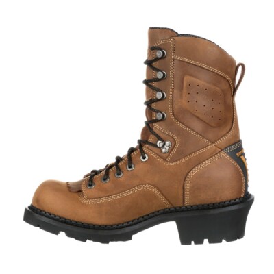 Pre-owned Georgia Boot Comfort Core Logger Waterproof Work Boot Gb00096 In Brown