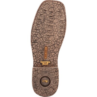 Pre-owned Georgia Boot Carbo-tec Elite Waterproof Western Work Boot Gb00525 In Brown