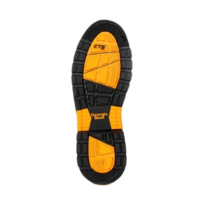 Pre-owned Georgia Boot Mens Carbo-tec Ltx Waterproof Composite Toe Pull On Boot Gb00394 In Brown And Black