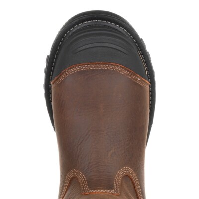 Pre-owned Georgia Boot Rumbler Composite Toe Waterproof Pull- On Work Boot Gb00286 In Brown