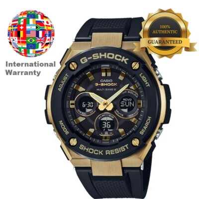 Pre-owned Casio International Warranty Gst-w300g-1a9jf G-shock G-steel Radio Solar Men's Watch