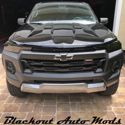 Headlight Blackout Kit Smoked Vinyl Overlay For 2023 Chevrolet Colorado