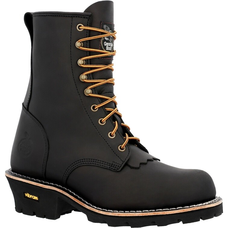 Pre-owned Georgia Boot Forestry Logger Work Boot Gb00648 In Black