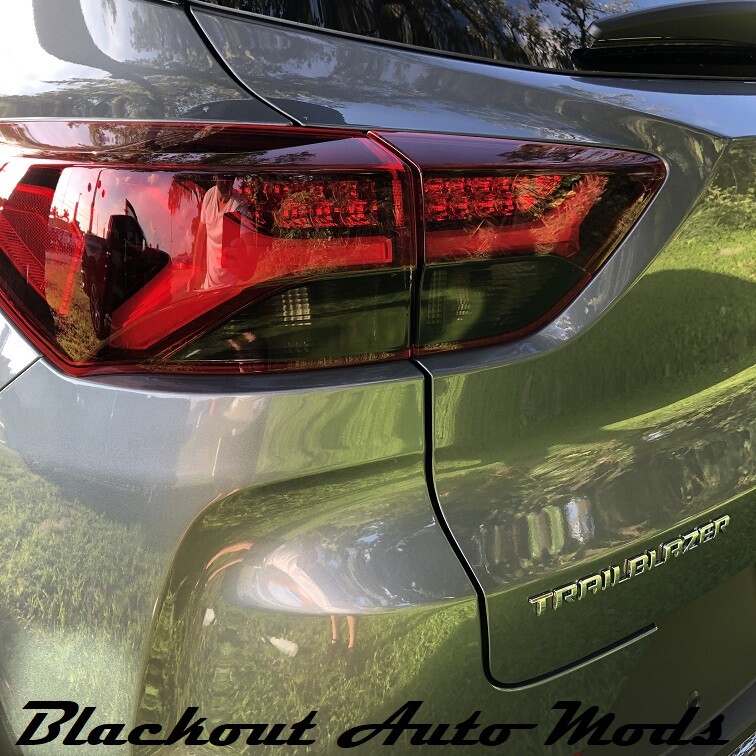 Tail Light Blackout Kit Smoked Vinyl Overlay For 202122 Chevy Trail