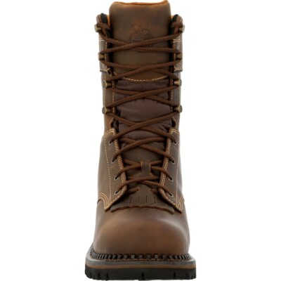 Pre-owned Georgia Boot Logger Insulated Waterproof Composite Toe Work Boot Gb00491 In Brown