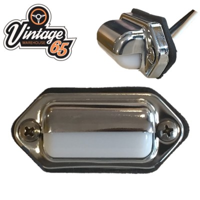 Classic Car Boat Camper 12v 3w Stainless Steel Retro Courtesy Interior Light