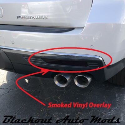 2021-2024 Chevrolet Tahoe Rear Bumper Reflector Blackout Kit Smoke Vinyl Overlay