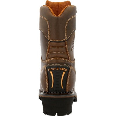 Pre-owned Georgia Boot Logger Insulated Waterproof Composite Toe Work Boot Gb00491 In Brown