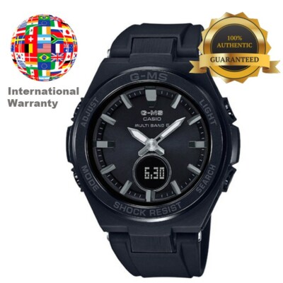 Pre-owned Casio International Warranty Msg-w200g-1a2jf Baby-g Radio Solar Men's Watch
